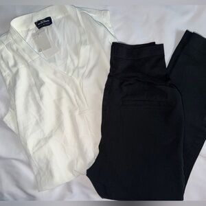 Maternity workwear outfit, top size M bottoms size 8